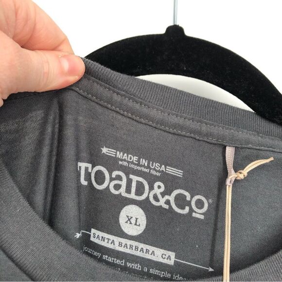 🆕 Toad&Co Mens Gray Keep Good Company Graphic Tee Size XL - Picture 4 of 8